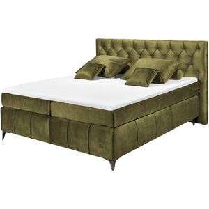 meinBett Boxspringbett  Pembroke ¦ grün ¦ Maße (cm): B: 200 H: 121 Betten > Boxspringbetten > Boxspringbetten 180x200 - Höffner