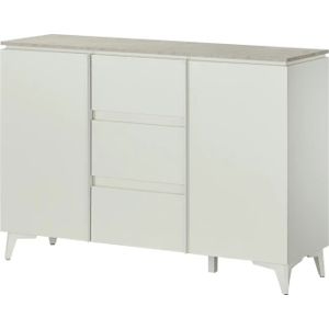 Sideboard  Dimarro ¦ weiß ¦ Maße (cm): B: 133 H: 92 T: 40.0 Kommoden & Sideboards > Highboards - Höffner