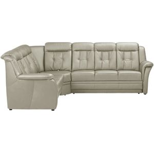 Polstermöbel Oelsa Komfort-Ecksofa aus Leder  Andorra ¦ grau ¦ Maße (cm): B: 272 H: 99 T: 238.0 Polstermöbel > Sofas > Ecksofas - Höffner