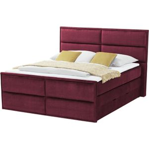 uno Boxspringbett mit Bettkasten Crocco ¦ rot ¦ Maße (cm): B: 177 H: 136 Betten > Komfortbetten - Höffner