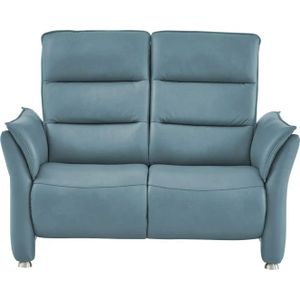 Hukla Einzelsofa Echtleder Corina ¦ blau ¦ Maße (cm): B: 146 H: 112 T: 90.0 Polstermöbel > Sofas > 2-Sitzer - Höffner