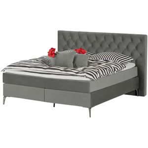 Wohnwert Boxspringbett  Laesa ¦ grau ¦ Maße (cm): B: 200 H: 122 Betten > Boxspringbetten > Boxspringbetten 180x200 - Höffner