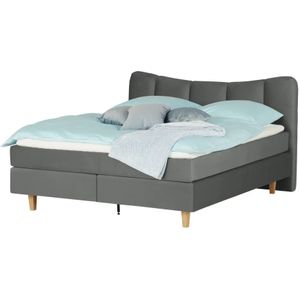 Boxspringbett  Dalur ¦ grau ¦ Maße (cm): B: 180 H: 110 Betten > Boxspringbetten > Boxspringbetten 180x200 - Höffner