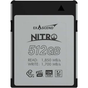 Exascend - Nitro-serie - CFexpress-kaart Type B - 512 GB - R1850/W1700