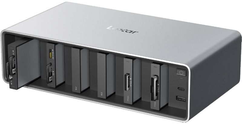 Lexar - Professional Workflow Dock - Zwart - Aluminium - Thunderbolt 4