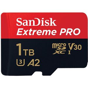 Sandisk - Extreme Pro Micro SDXC - 1TB - A2 V30 - met Adapter