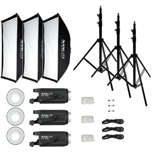 Nanlite FS-300 Triple Kit Continu licht studio
