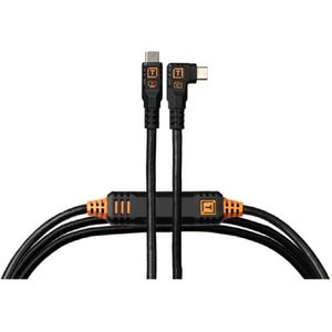 TetherTools Leverlock & Cable Kit Optima 10G 15' (4.6m) Straight to Right, Non-Reflective Black Kabels