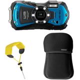 Pentax WG-90 - Compactcamera - Blauw - 16 Mpx - Waterdicht tot 14 meter