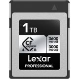 Lexar - CFexpress Pro Type B Silver - Videokaart - 1TB - PCIe 4.0