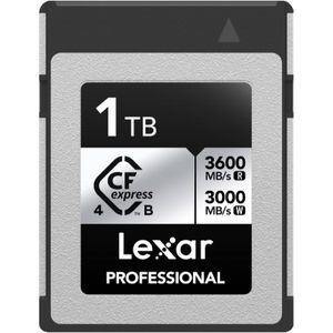 Lexar - CFexpress Pro Type B Silver - Videokaart - 1TB - PCIe 4.0