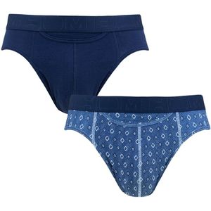 HOM boxershorts - HO1 2-pack herenslips jonas blauw - Heren