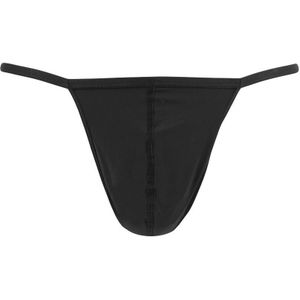 HOM - Heren microfiber g-string plume zwart - Heren