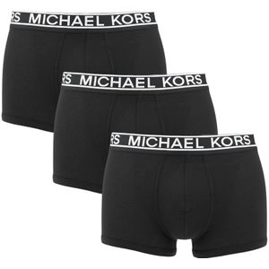 Michael Kors - 3-pack microfiber boxershort trunks zwart - Heren