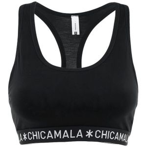 Chicamala - Racer back bralette basic zwart - Dames
