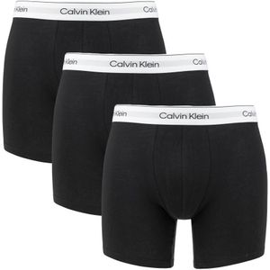 Calvin Klein - Modern cotton 3-pack long boxershorts zwart - Heren