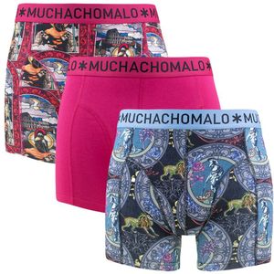 Muchachomalo - 3-pack boxershorts rome blauw & groen - Heren