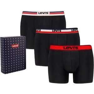 Levi&#039;s - Giftbox 3-pack boxershorts iconic combi zwart - Heren