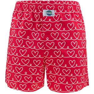 DEAL - Wijde boxershort hearts rood 192263 - Heren