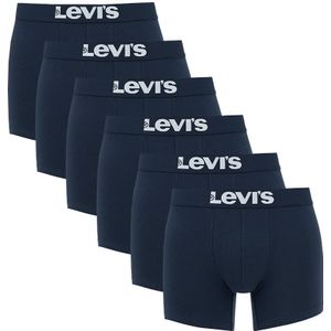 Levi&#039;s - 6-pack boxershorts basic blauw - Heren