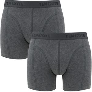 Ten Cate - Basics 2-pack boxershorts antraciet grijs - Heren