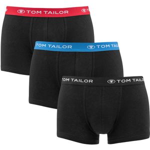 TOM TAILOR - 3-pack boxershorts basic combi zwart II - Heren