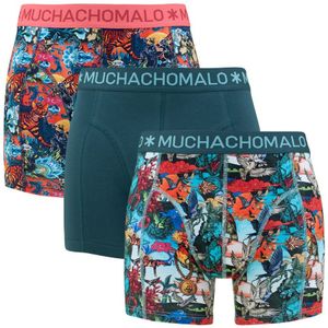 Muchachomalo - 3-pack boxershorts birdcat multi - Heren