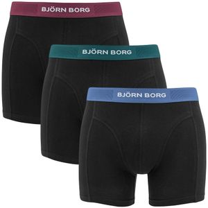 Björn Borg - Premium cotton stretch 3-pack boxershorts combi zwart - Heren