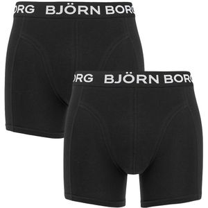 Björn Borg - Cotton stretch 2-pack boxershorts zwart - Heren
