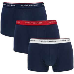 Tommy Hilfiger - 3-pack boxershort trunks combi blauw V - Heren