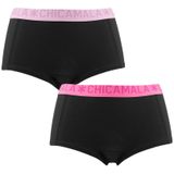 Chicamala - 2-pack mini boxershorts basic combi zwart - Heren