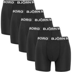 Björn Borg - Performance 5-pack boxershorts basic zwart - Heren