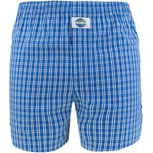 DEAL - Wijde boxershort check blauw 192256 - Heren