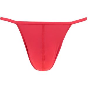 HOM - Microfiber heren g-string plume rood - Heren