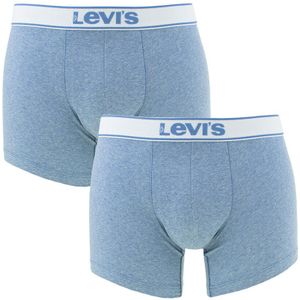 Levi&#039;s - 2-pack boxershorts vintage heather blauw IV - Heren