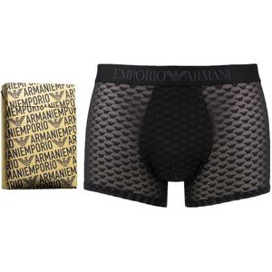 Emporio Armani - Giftbox microfiber boxershort mesh zwart - Heren