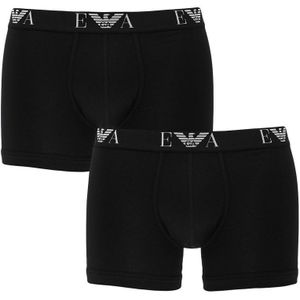 Emporio Armani - 2-pack boxershorts stretch zwart - Heren