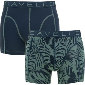 Cavello - 2-pack microfiber boxershorts zebra blauw - Heren