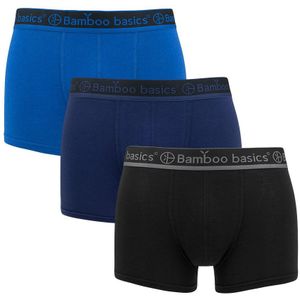 Bamboo Basics - 3-pack boxershorts liam blauw & zwart - Heren
