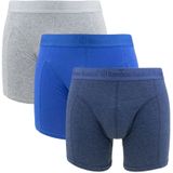 Bamboo Basics - 3-pack boxershorts rico grijs & blauw - Heren