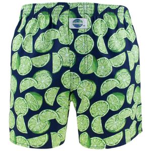 DEAL - Wijde boxershort lime blauw & groen 192261 - Heren