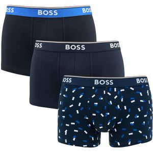 Hugo Boss - BOSS power 3-pack boxershort trunks combi blauw 961 - Heren