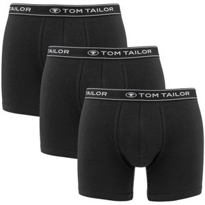 TOM TAILOR - 3-pack boxershorts zwart - Heren