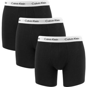 Calvin Klein - 3-pack long boxershorts zwart 001 - Heren