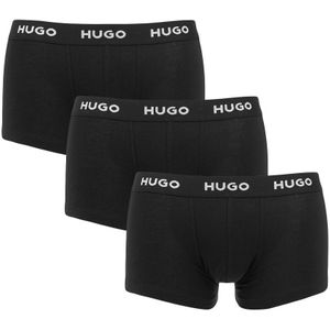 Hugo Boss - 3-pack boxershort trunks basic logo zwart - Heren