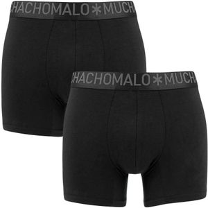 Muchachomalo - 2-pack bamboe boxershorts basic zwart - Heren