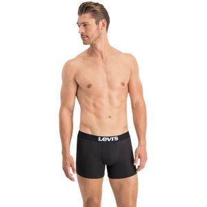 Levi&#039;s - 4-pack boxershorts basic zwart - Heren