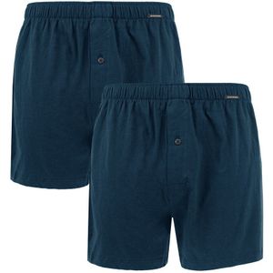 Schiesser - 2-pack wijde boxershorts blauw - Heren