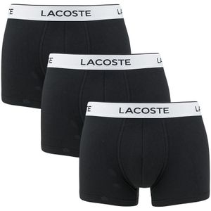 Lacoste - 3-pack boxershorts casual cotton stretch zwart - Heren