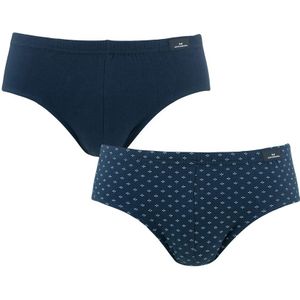 Götzburg boxershorts - 2-pack herenslips minimal print blauw - Heren